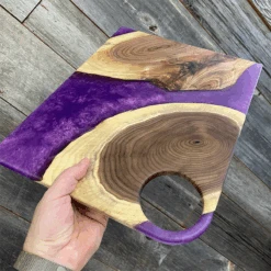 4-Hole Round - Charcuterie Board Handle Template -Tools Wood Shop 4 hole round charcuterie board template 2