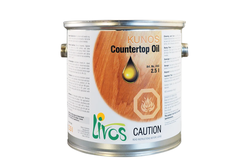 Livos Countertop Oil - KUNOS 243 5 Livos Countertop Oil - KUNOS 243 - Image 3