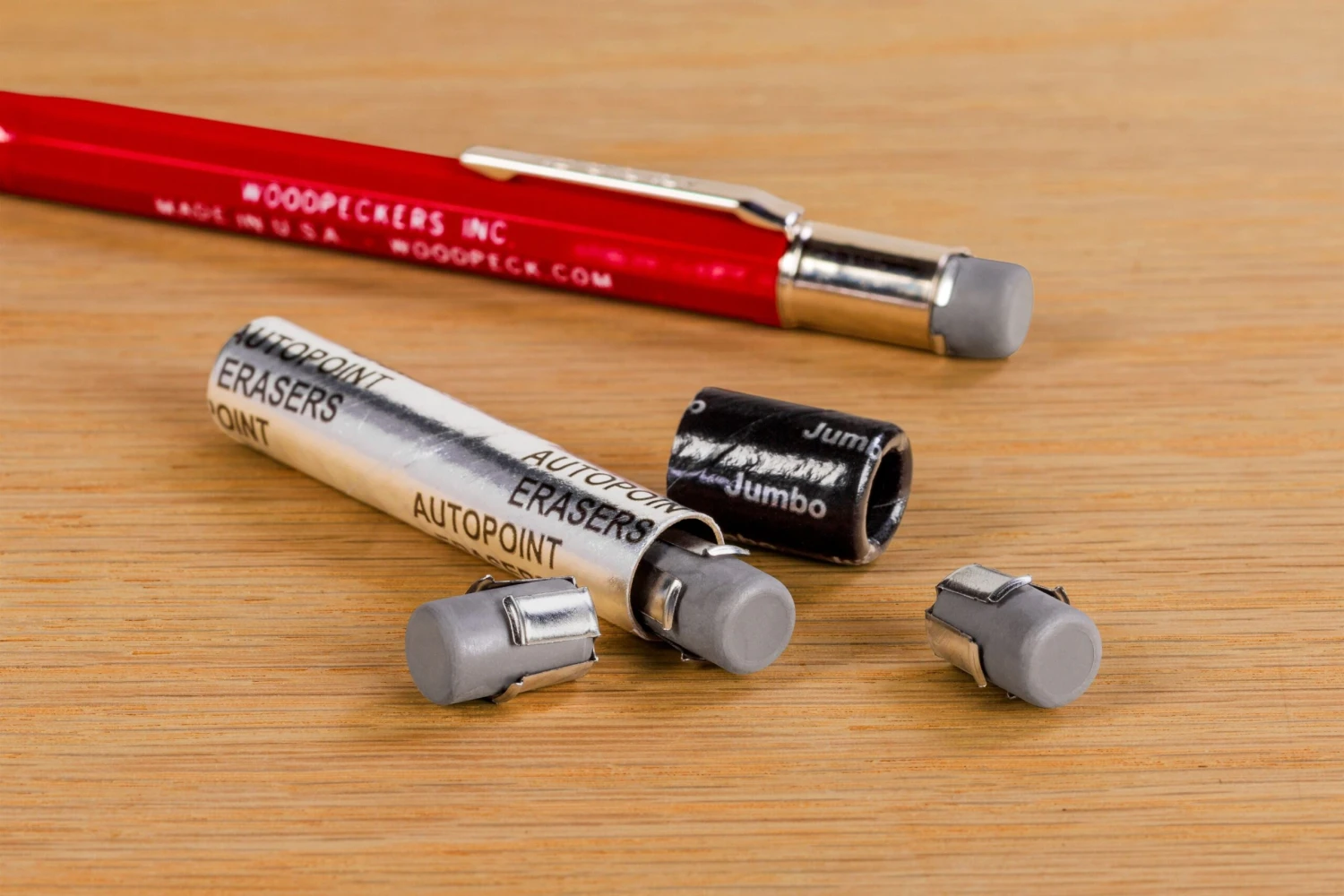 Replacement Erasers For Red Woodpeckers Pencil 3 Replacement Erasers For Red Woodpeckers Pencil