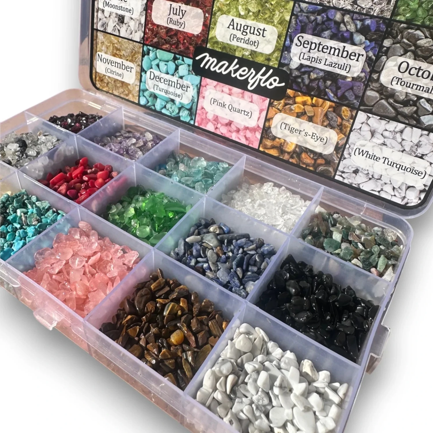 Gemstones Variety Pack - Crystal Birthstone Edition 4 Gemstones Variety Pack - Crystal Birthstone Edition - Image 2