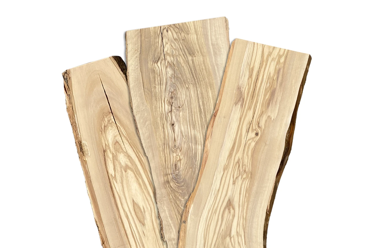 Live Edge Charcuterie Boards - Olivewood (Standard Grade) 3 Live Edge Charcuterie Boards - Olivewood (Standard Grade)